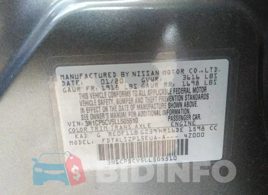 3N1CP5CV5LL505510 Photo# 9