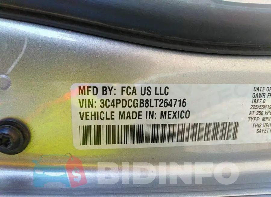 3C4PDCGB8LT264716 Photo# 9