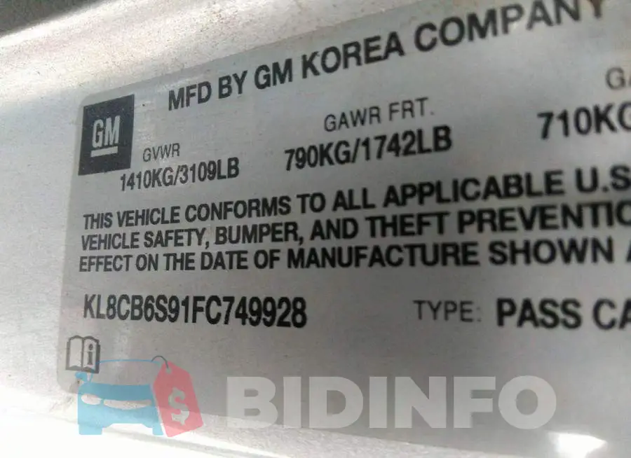 KL8CB6S91FC749928 Photo# 9