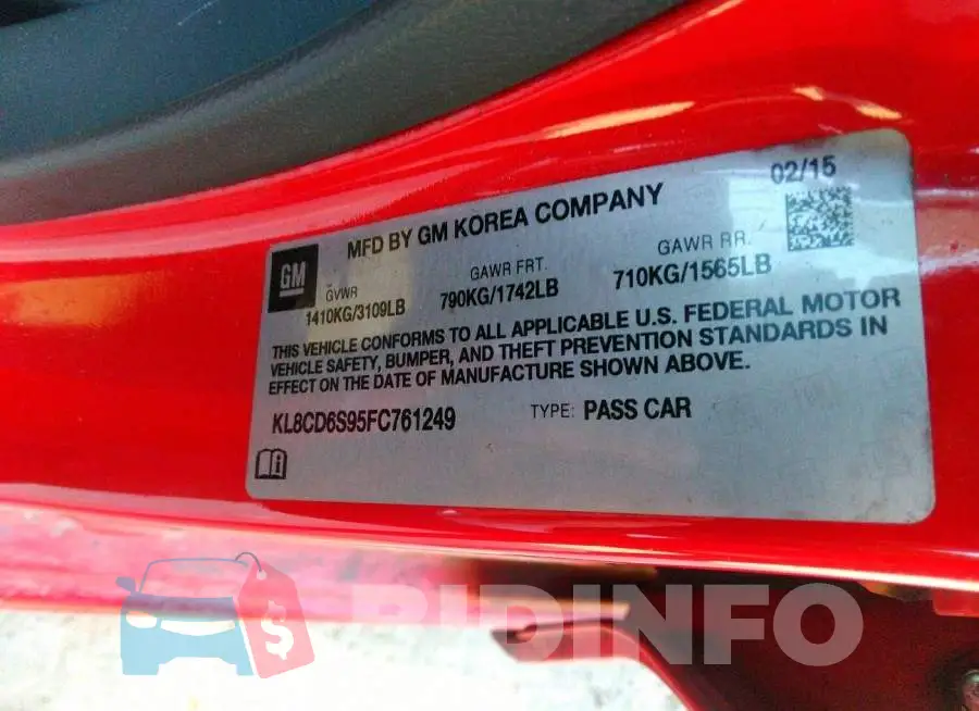 KL8CD6S95FC761249 Photo# 9