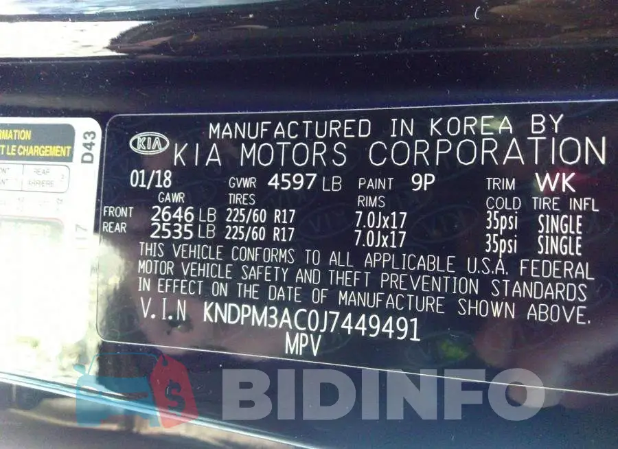 KNDPM3AC0J7449491 Photo# 9