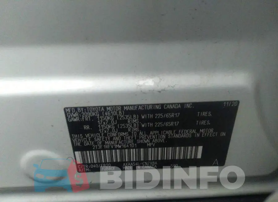 2T3F1RFV1MW164101 Photo# 9