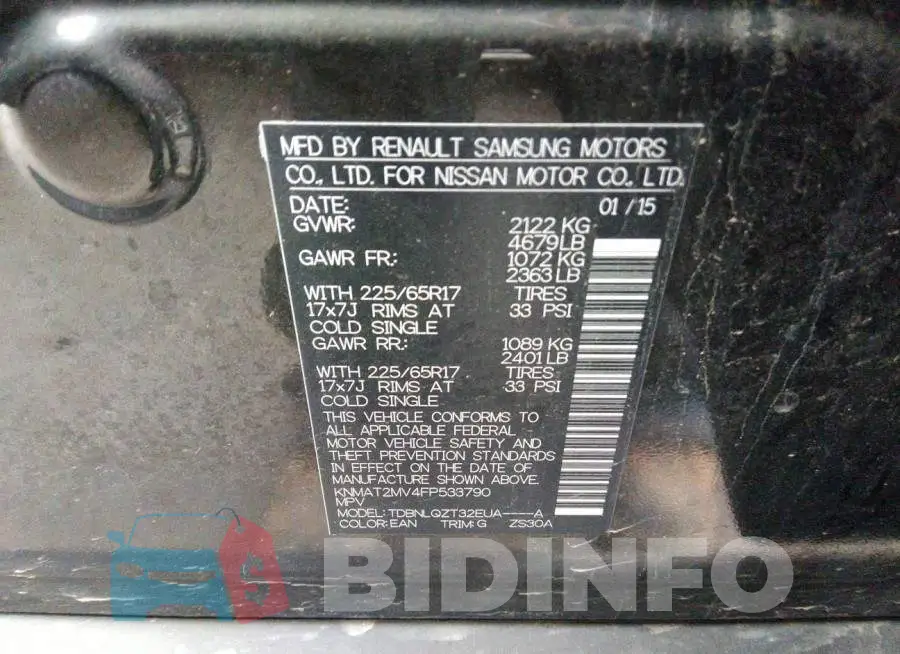 KNMAT2MV4FP533790 Photo# 9