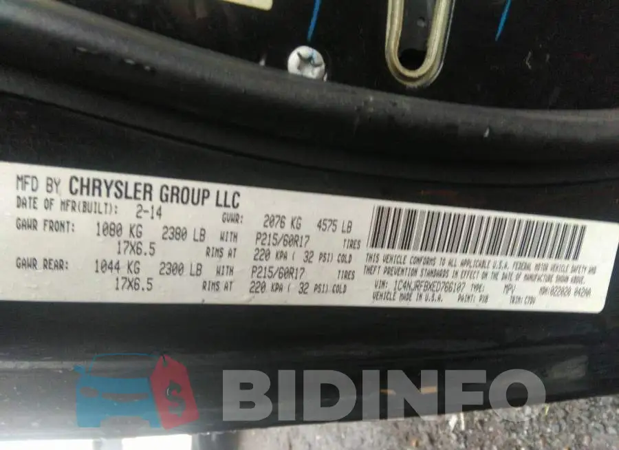 1C4NJRFBXED766107 Photo# 9