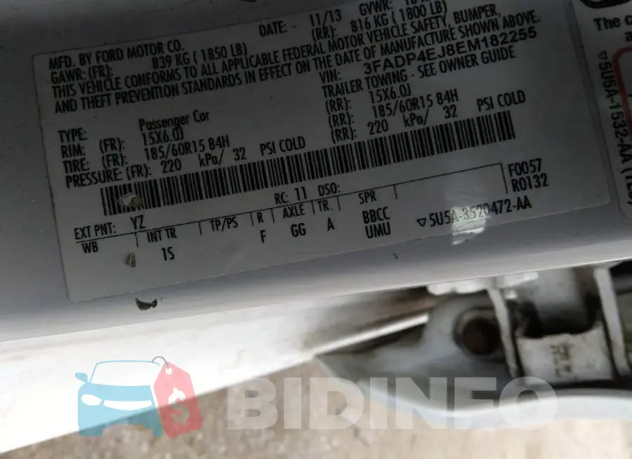 3FADP4EJ8EM182255 Photo# 9