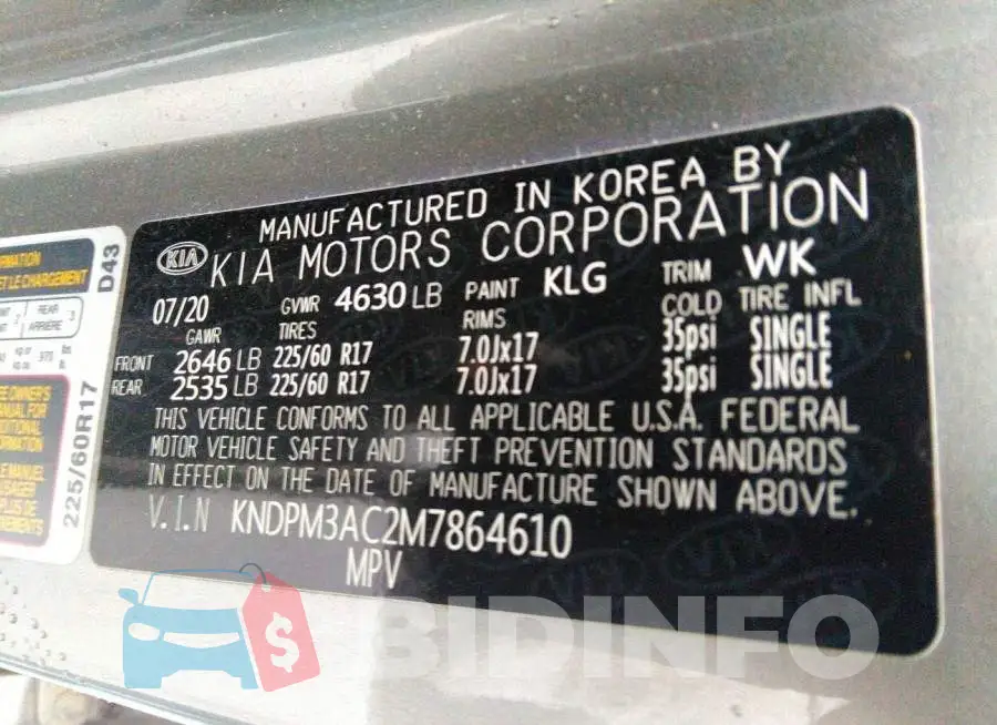 KNDPM3AC2M7864610 Photo# 9