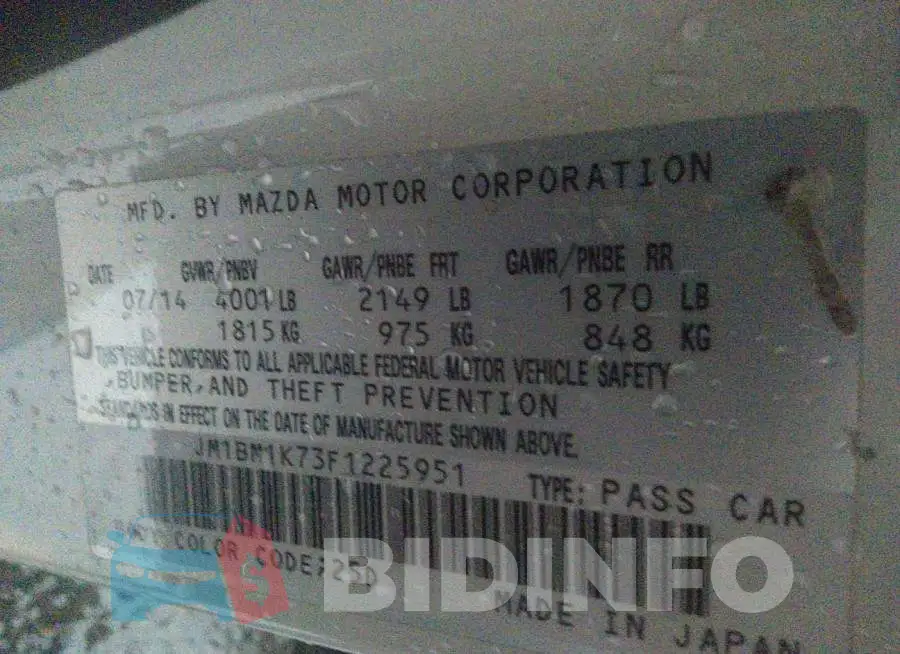 JM1BM1K73F1225951 Photo# 9