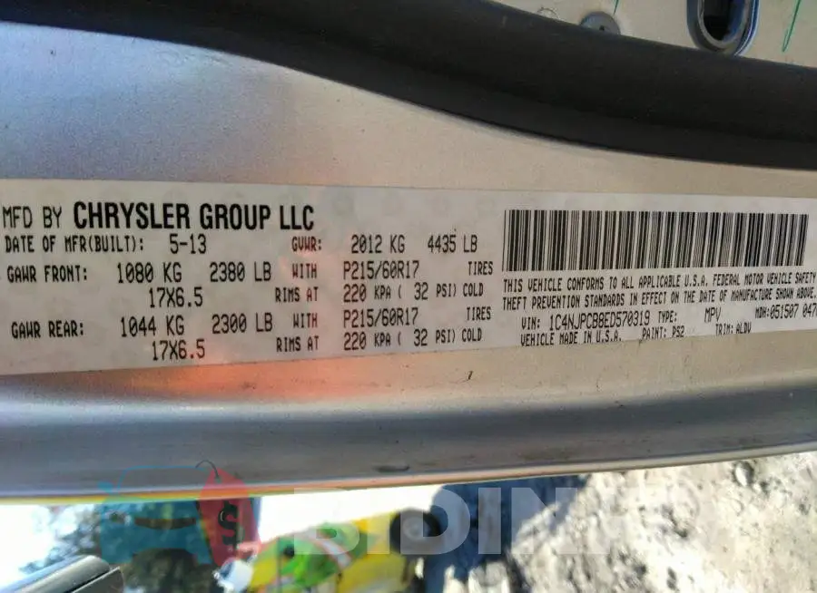 1C4NJPCB8ED570319 Photo# 9