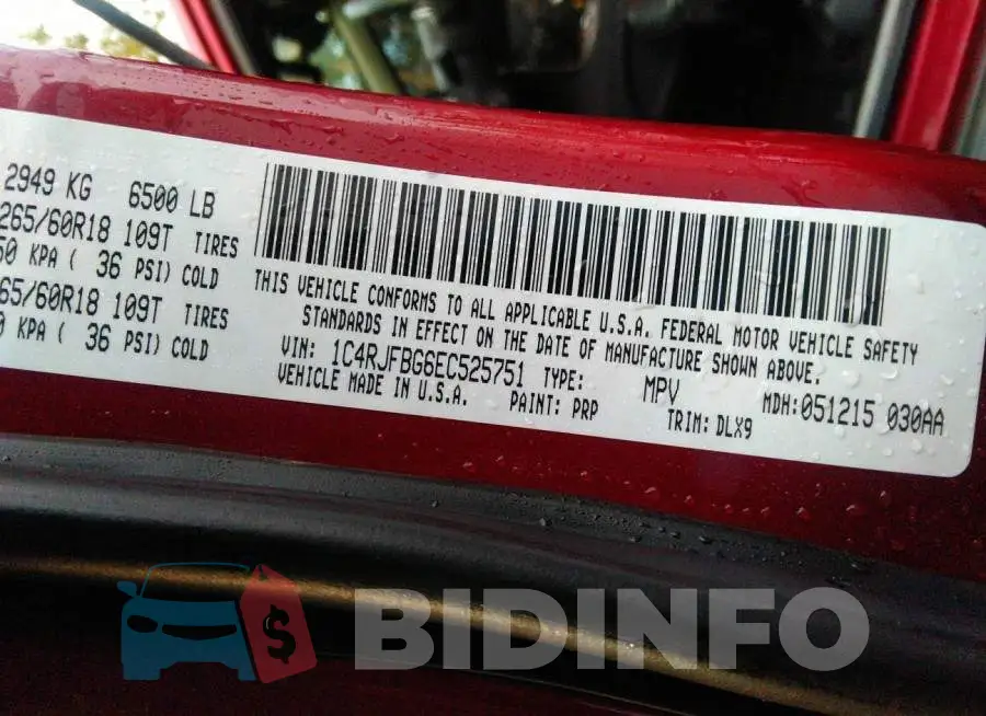 1C4RJFBG6EC525751 Photo# 9