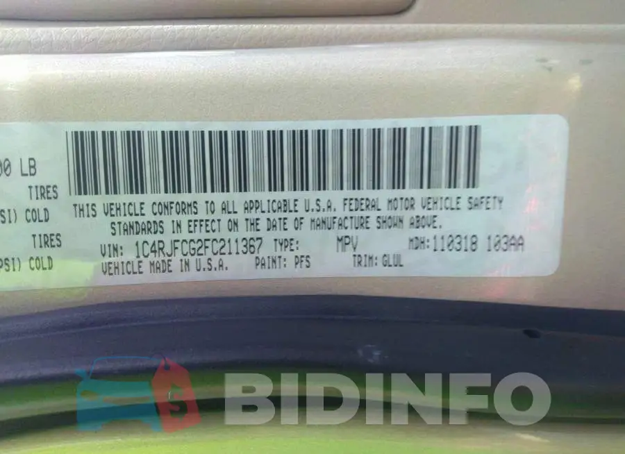 1C4RJFCG2FC211367 Photo# 9