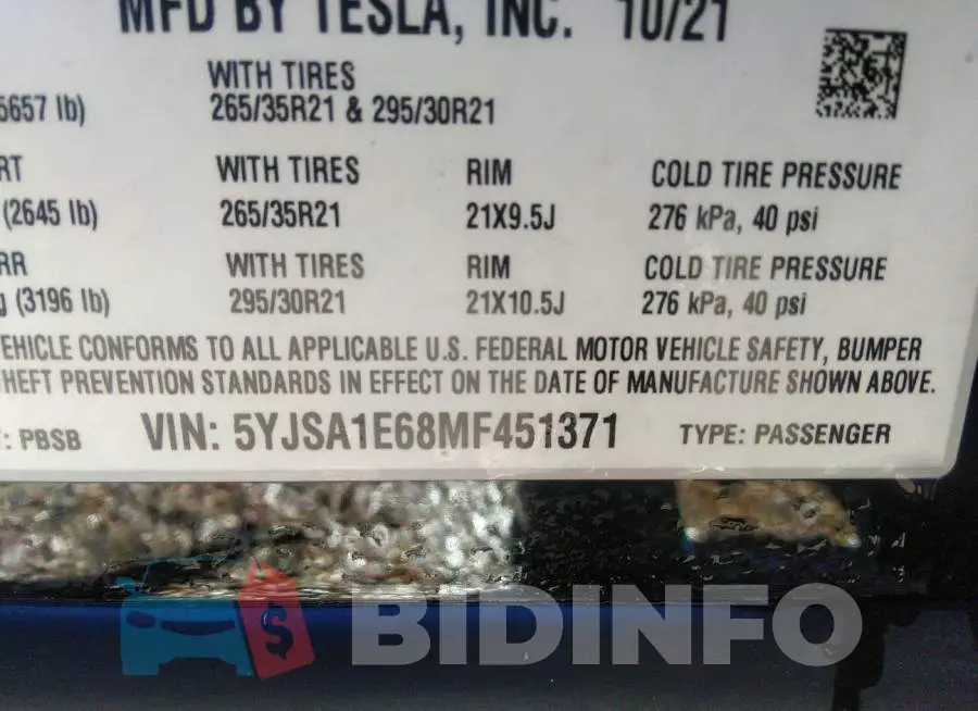 5YJSA1E68MF451371 Photo# 9