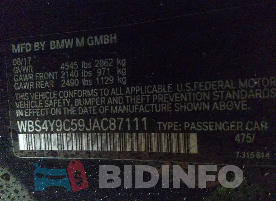 WBS4Y9C59JAC87111 Photo# 9