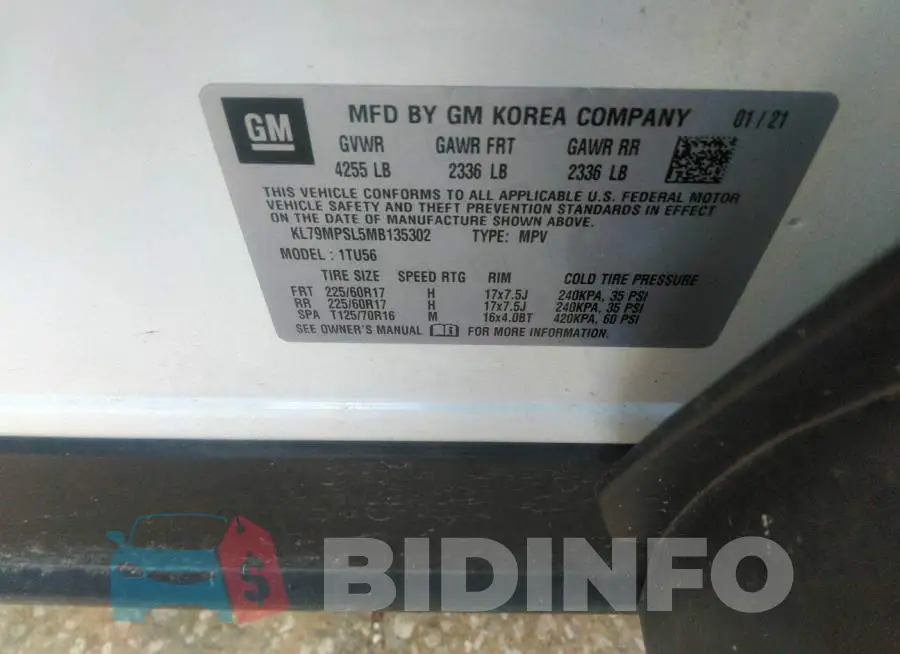 KL79MPSL5MB135302 Photo# 9