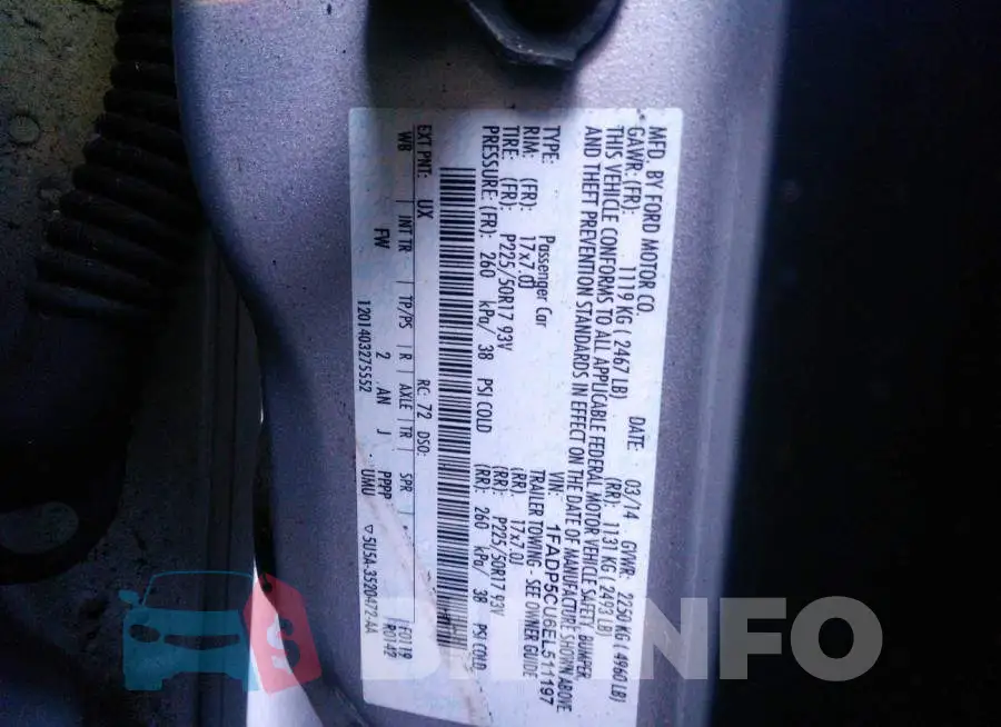 1FADP5CU6EL511197 Photo# 9
