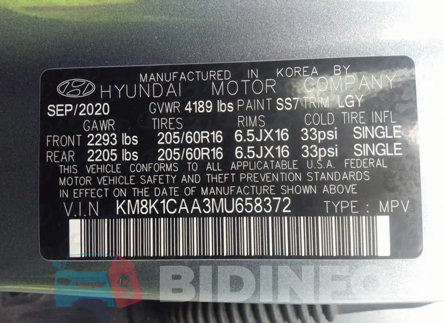 KM8K1CAA3MU658372 Photo# 9