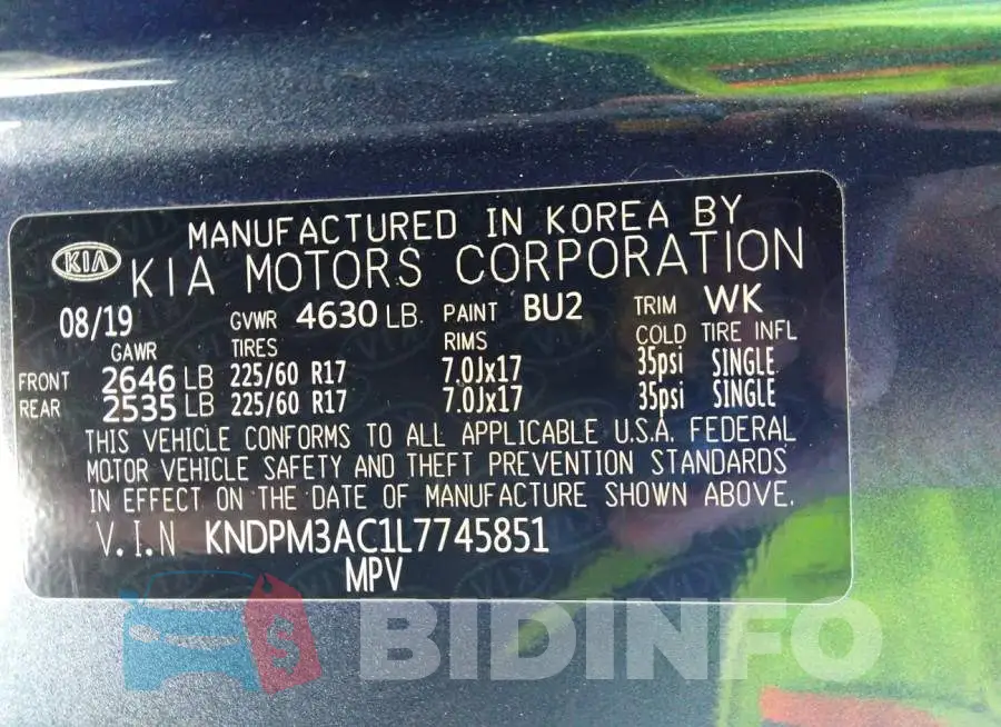 KNDPM3AC1L7745851 Photo# 9