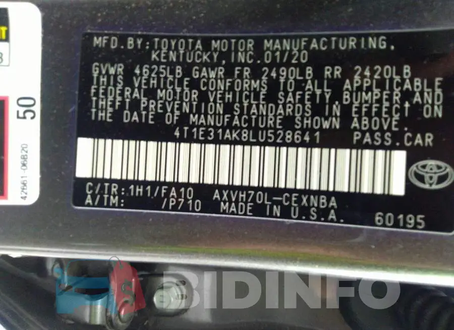 4T1E31AK8LU528641 Photo# 9