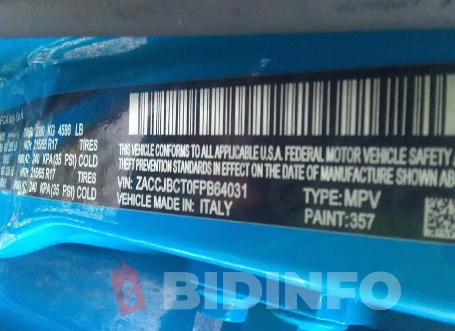 ZACCJBCT0FPB64031 Photo# 9