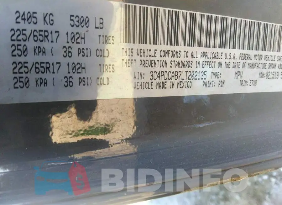 3C4PDCAB7LT202135 Photo# 9