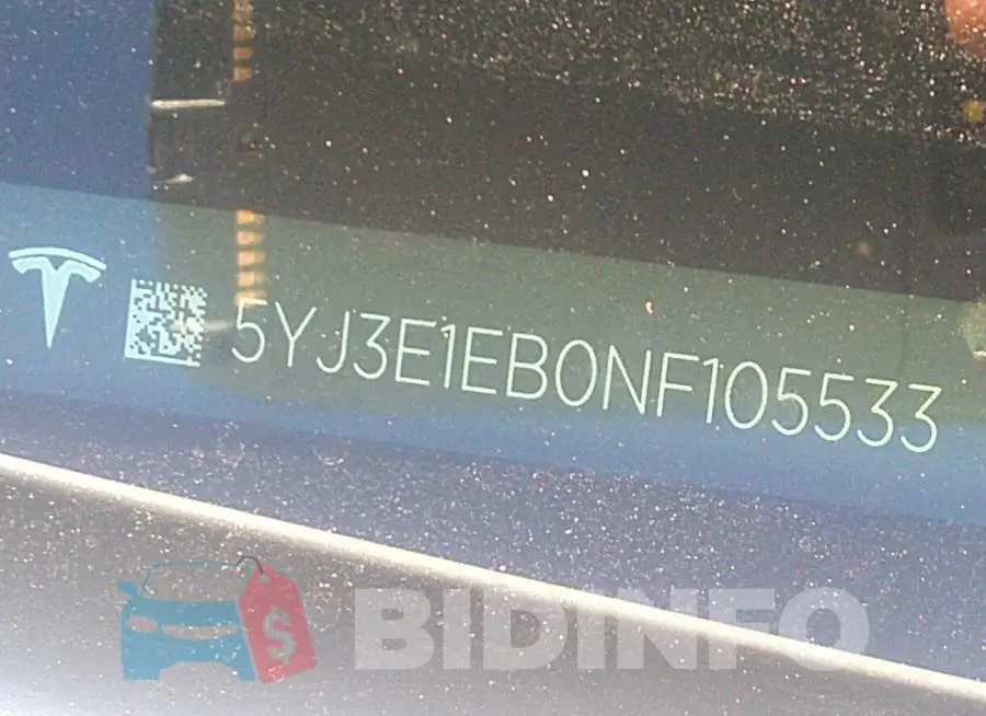 5YJ3E1EB0NF105533 Photo# 9