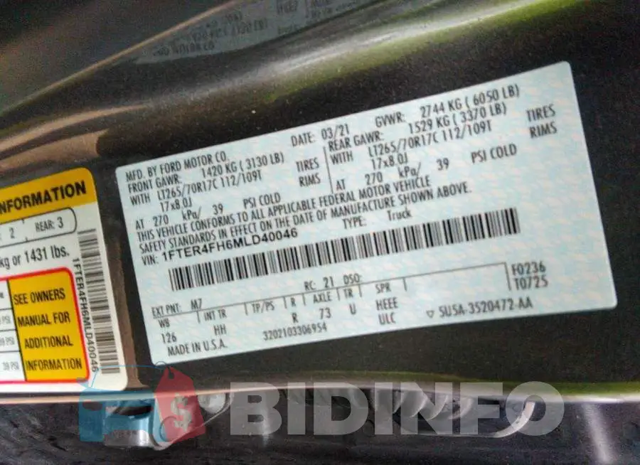 1FTER4FH6MLD40046 Photo# 9