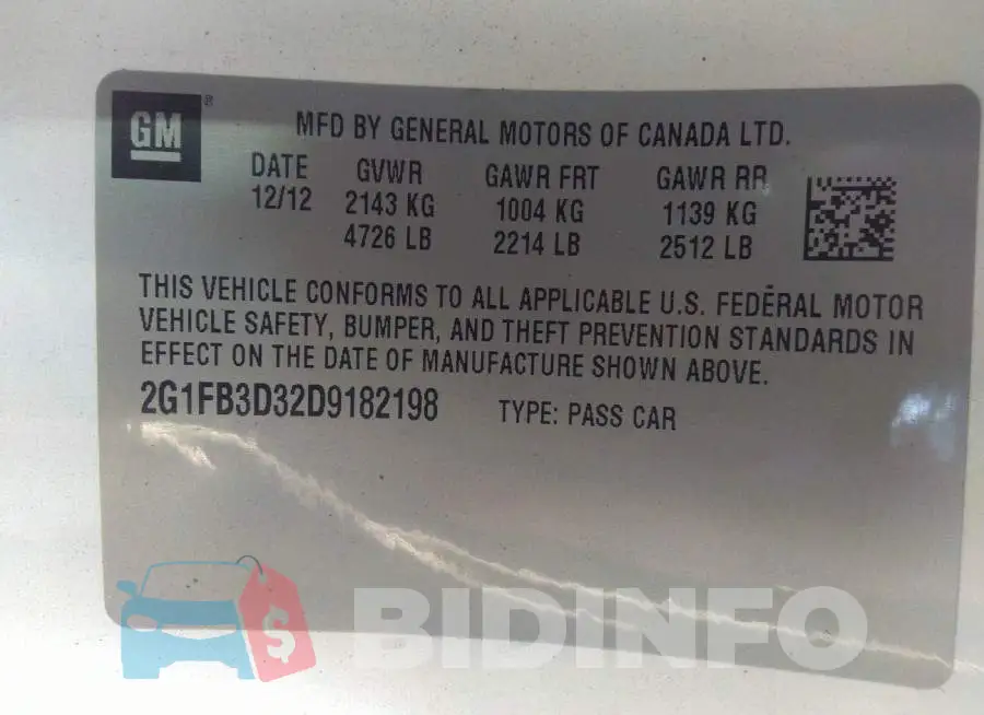 2G1FB3D32D9182198 Photo# 9