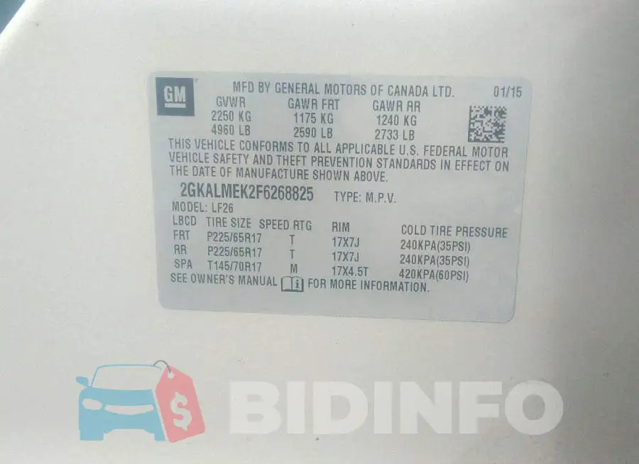 2GKALMEK2F6268825 Photo# 9