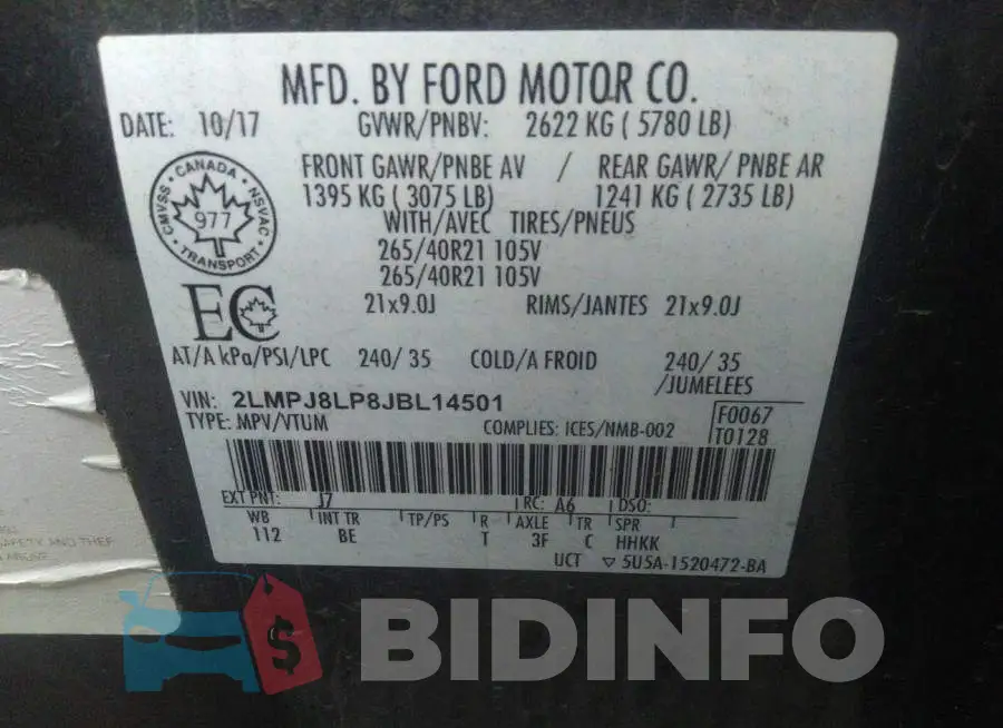 2LMPJ8LP8JBL14501 Photo# 9