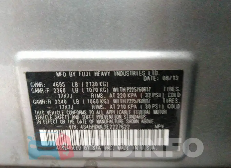 4S4BRDMC3E2227622 Photo# 9