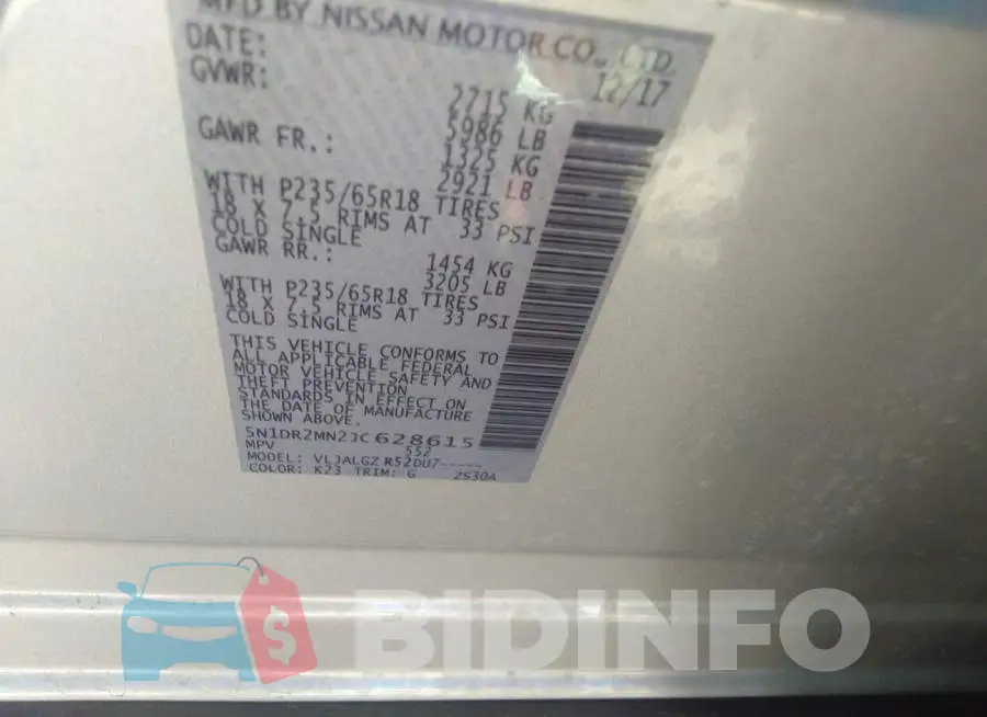 5N1DR2MN2JC628615 Photo# 9
