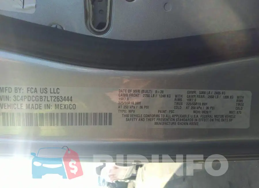 3C4PDCGB7LT263444 Photo# 9