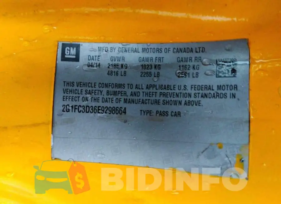2G1FC3D36E9298664 Photo# 9