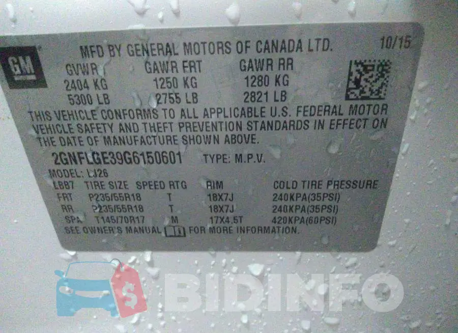2GNFLGE39G6150601 Photo# 9
