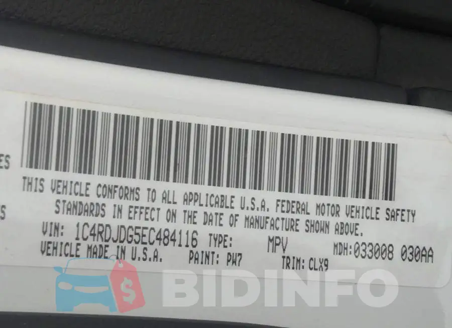 1C4RDJDG5EC484116 Photo# 9