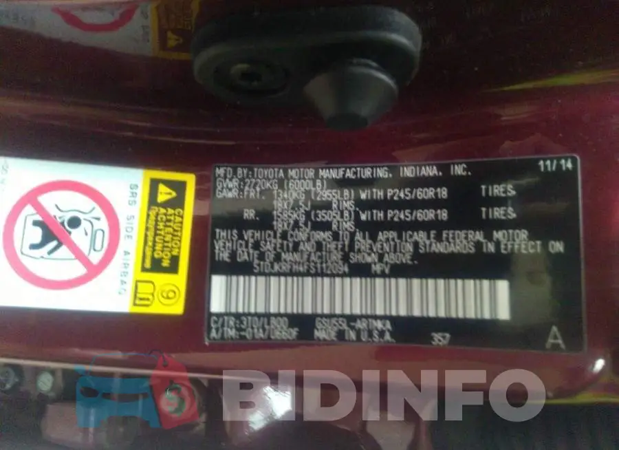5TDJKRFH4FS112094 Photo# 9