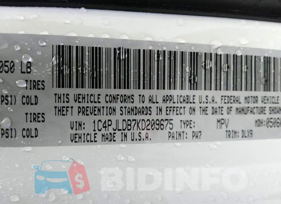 1C4PJLDB7KD209675 Photo# 9