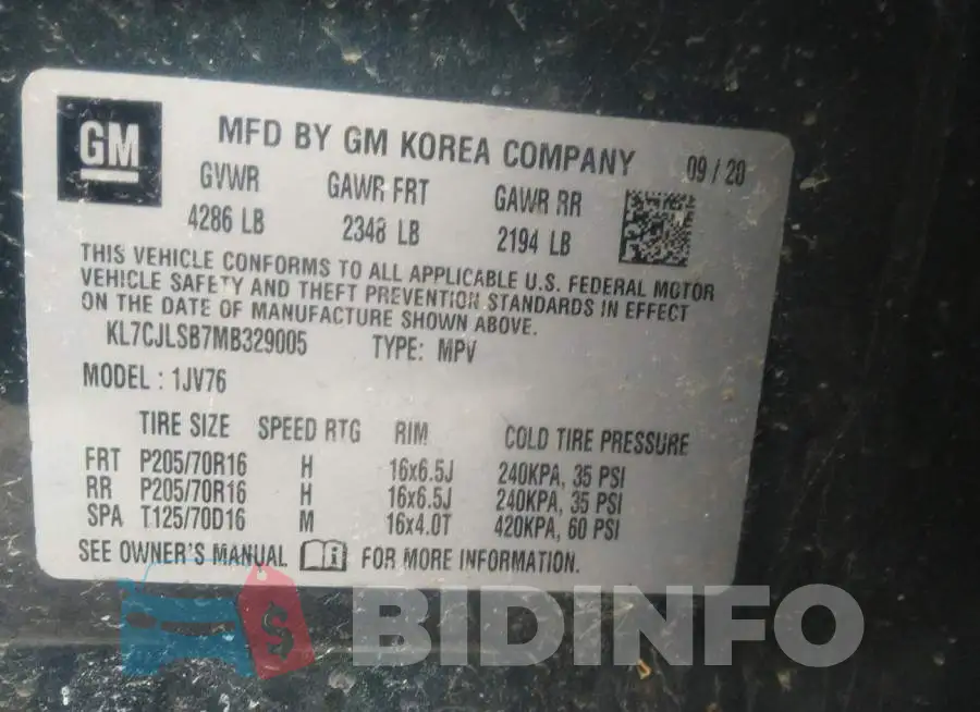 KL7CJLSB7MB329005 Photo# 9