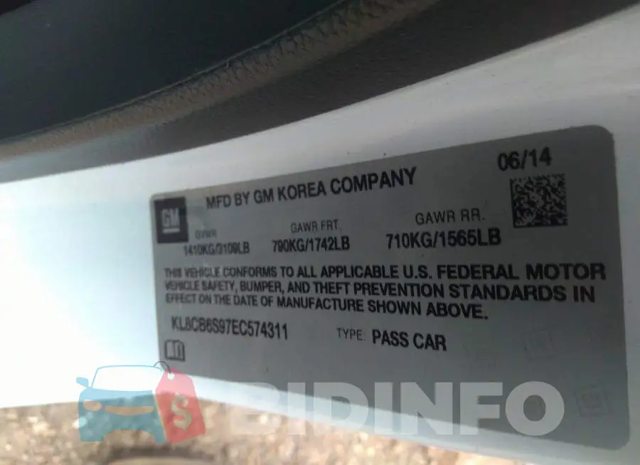 KL8CB6S97EC574311 Photo# 9