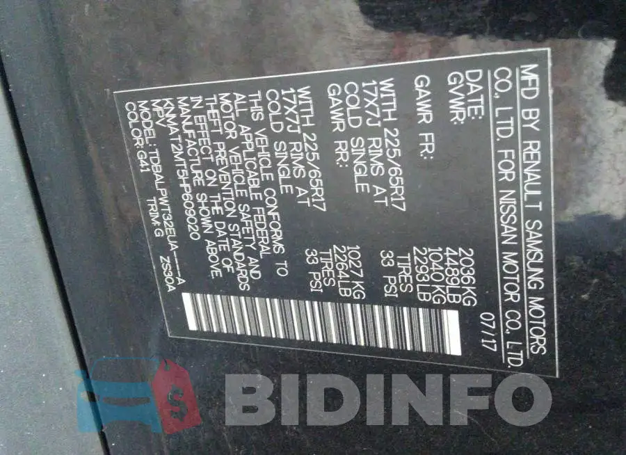 KNMAT2MT5HP609020 Photo# 9