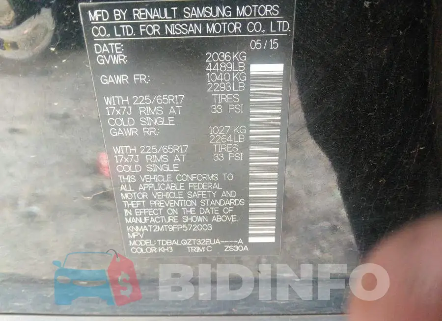 KNMAT2MT9FP572003 Photo# 9