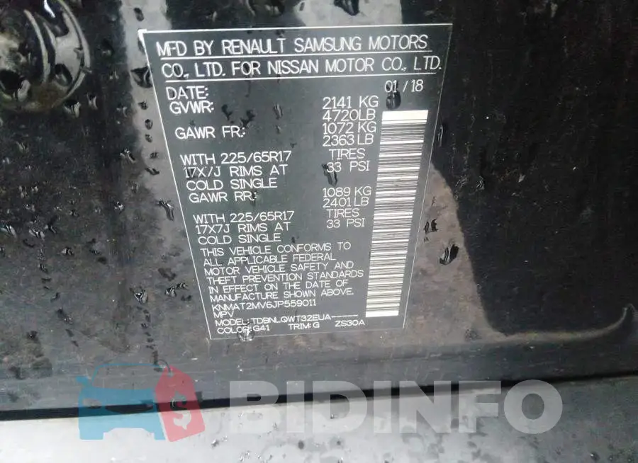KNMAT2MV6JP559011 Photo# 9