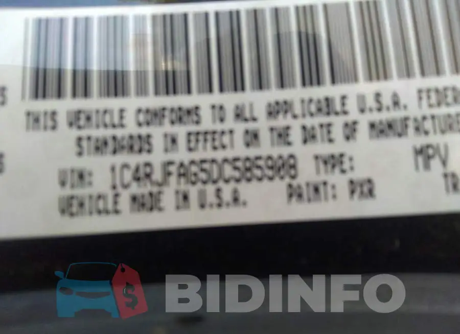 1C4RJFAG5DC585908 Photo# 9