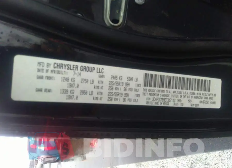 3C4PDCAB9ET317113 Photo# 9