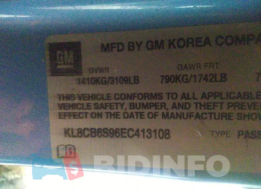 KL8CB6S96EC413108 Photo# 9