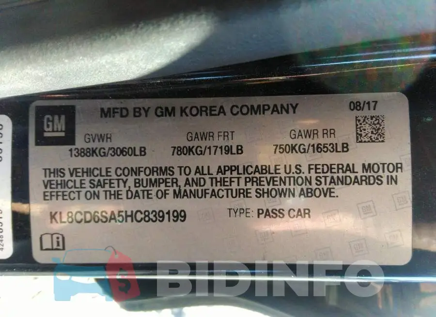 KL8CD6SA5HC839199 Photo# 9