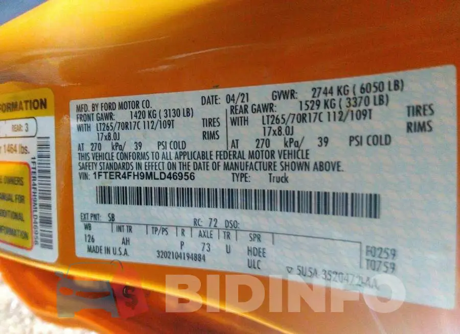 1FTER4FH9MLD46956 Photo# 9