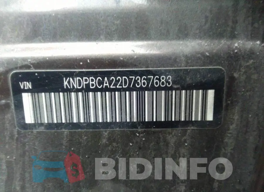 KNDPBCA22D7367683 Photo# 9