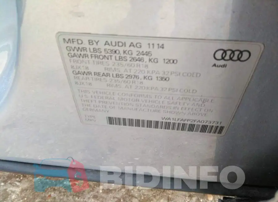 WA1LFAFP2FA073731 Photo# 9