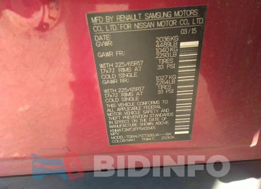 KNMAT2MT2FP543345 Photo# 9