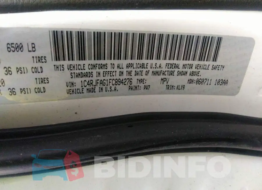 1C4RJFAG1FC894276 Photo# 9